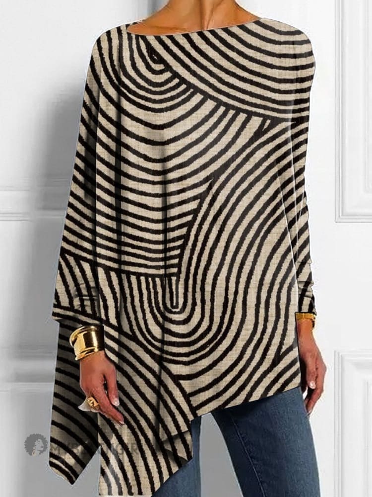 Olivia | Vintage Hand-Drawn Circle Knit Button Top