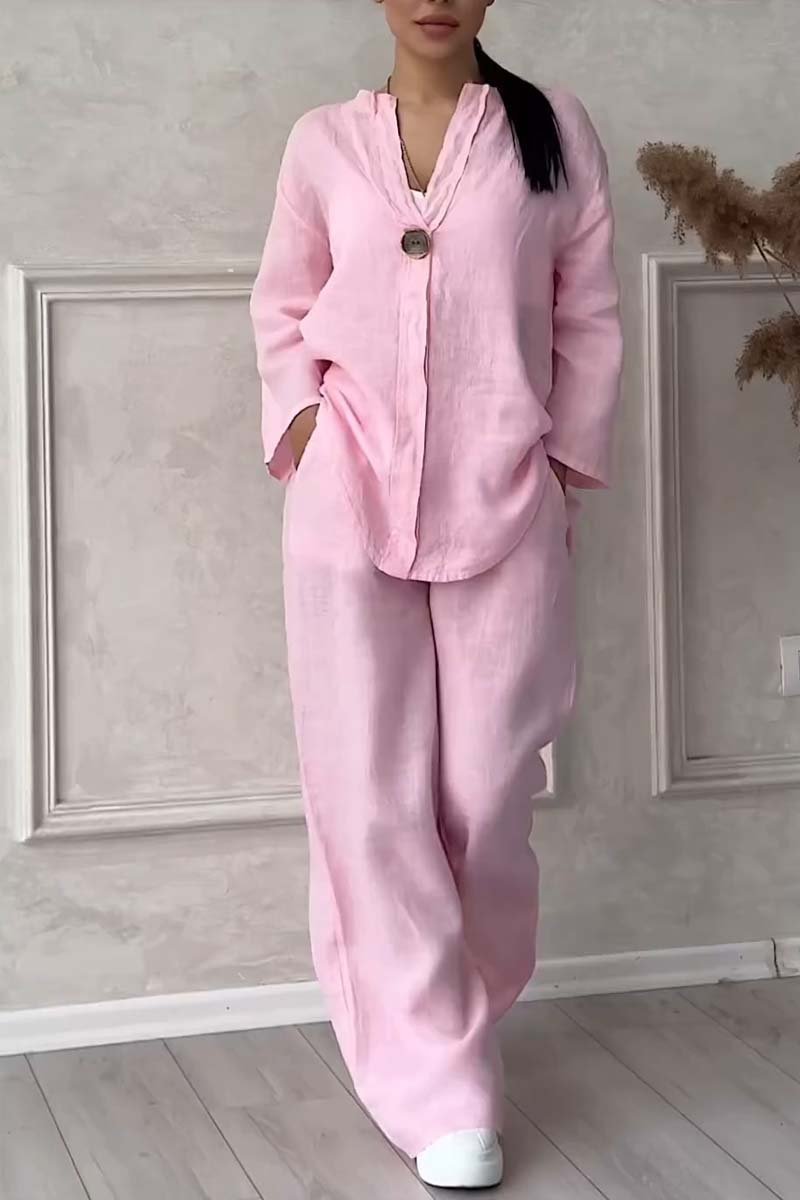 Ava | Buttoned Two-piece Set