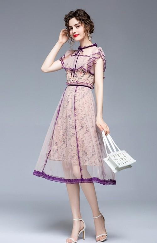 Lisa Lavender Dress Threads & Bond