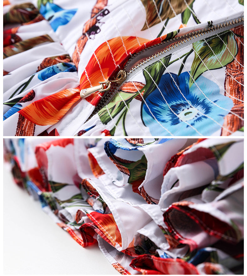 Tiered Ruffle Runway Dress Threads & Bond