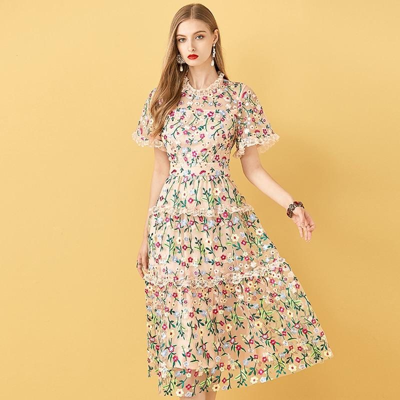 Dream Floral Lace Dress Threads & Bond