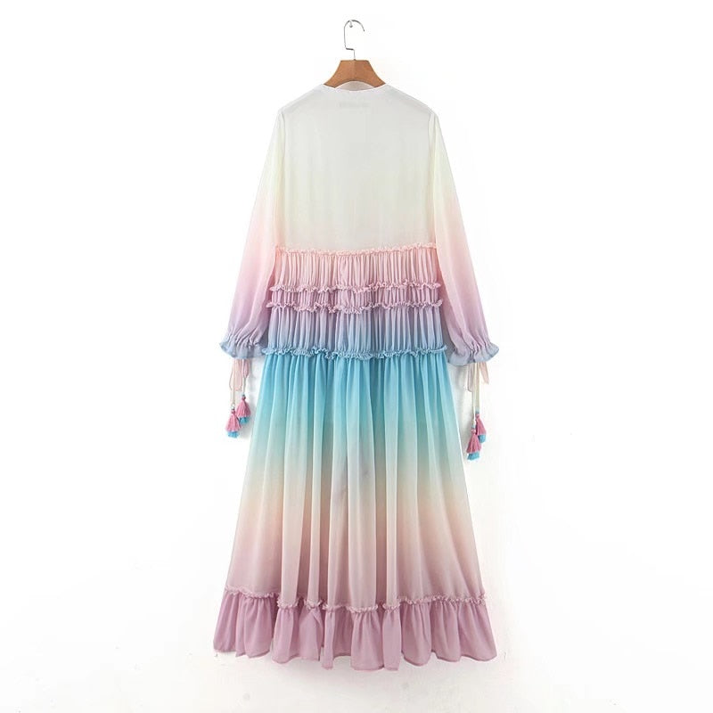 Bohemian Rainbow Colorpop Dress Threads & Bond