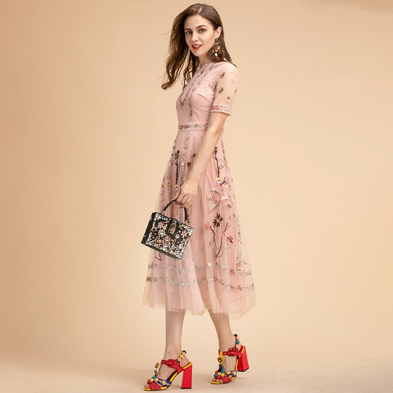 Embroidered Blossom Dress Threads & Bond