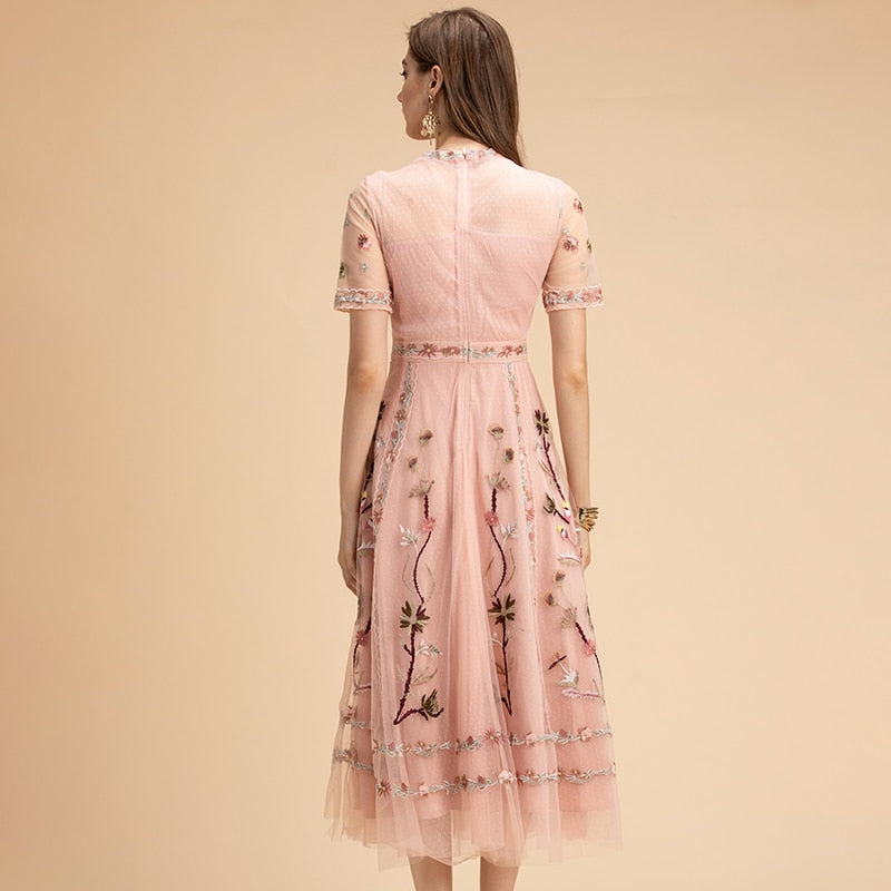 Embroidered Blossom Dress Threads & Bond