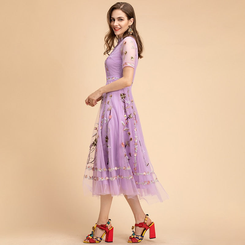 Embroidered Blossom Dress Threads & Bond