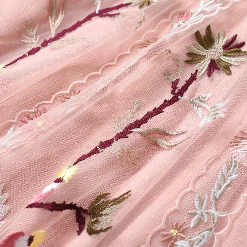 Embroidered Blossom Dress Threads & Bond