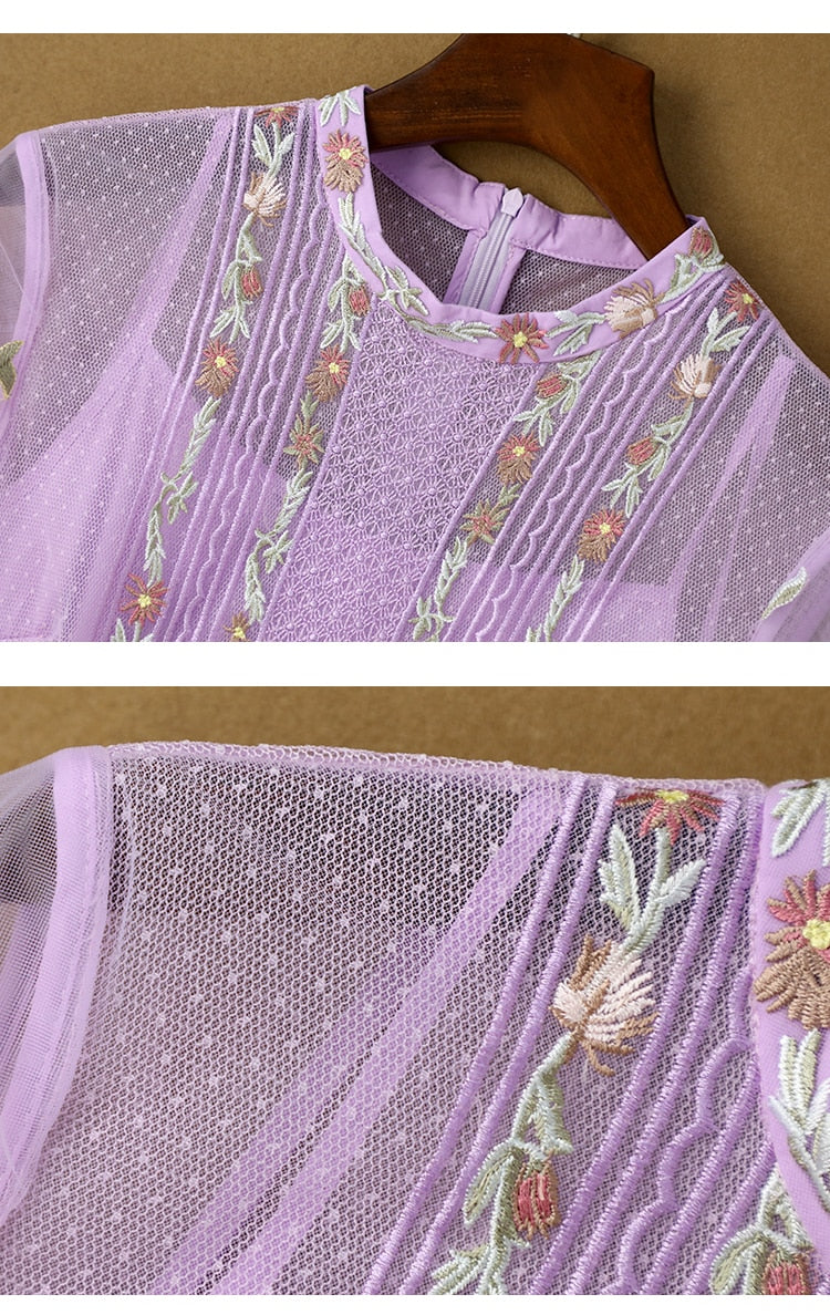 Embroidered Blossom Dress Threads & Bond
