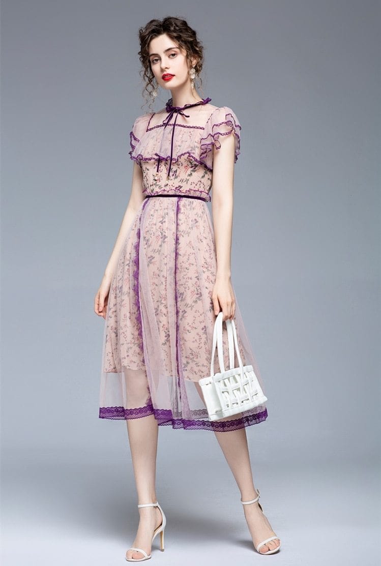 Lisa Lavender Dress Threads & Bond