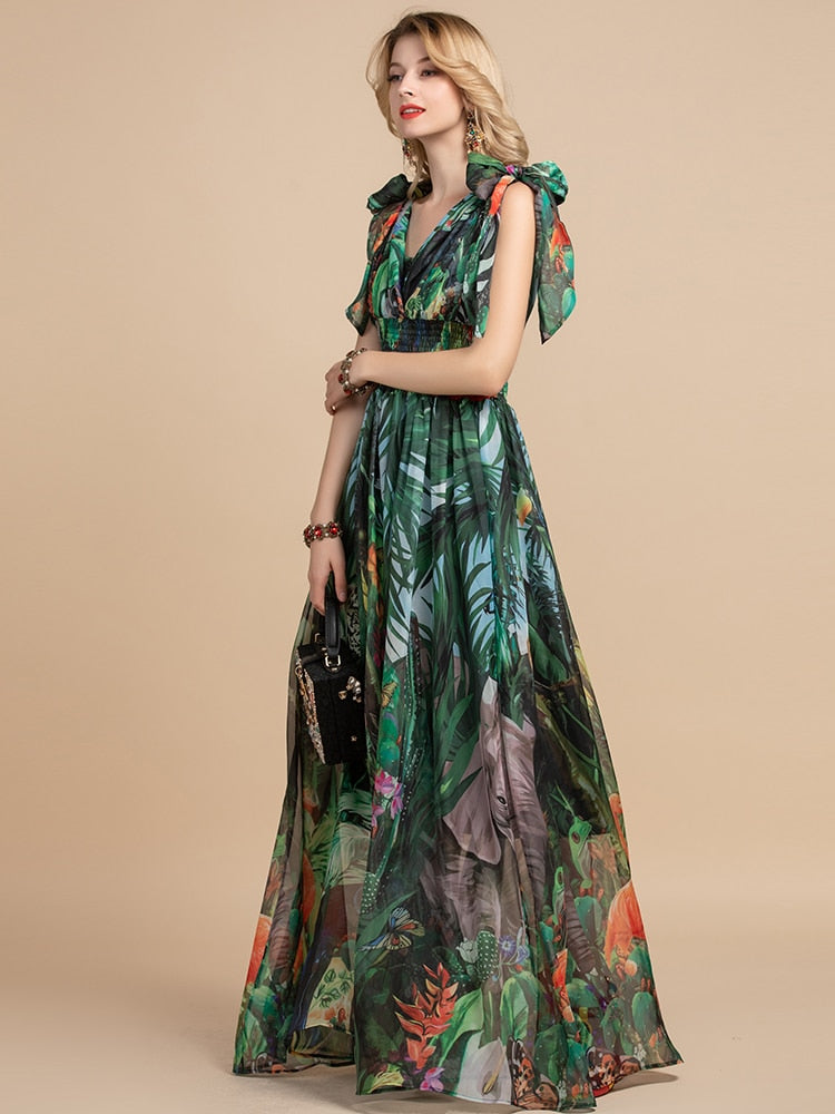Vintage Flower Boho Maxi Dress Threads & Bond