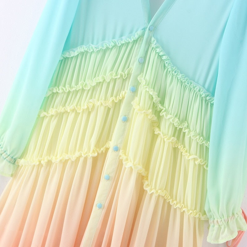 Bohemian Rainbow Colorpop Dress Threads & Bond