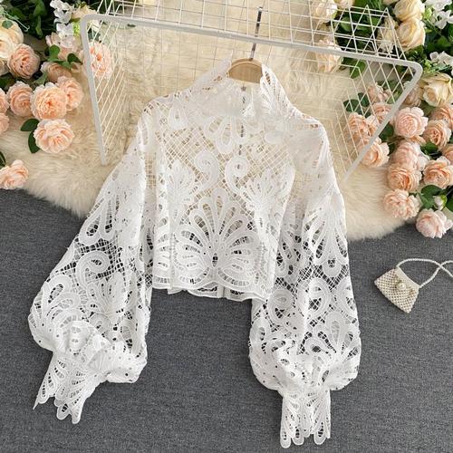 Hollow-out Designer Blouse Threads & Bond