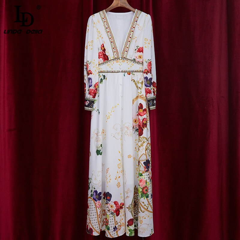 Designer Divine Floral Gown Threads & Bond