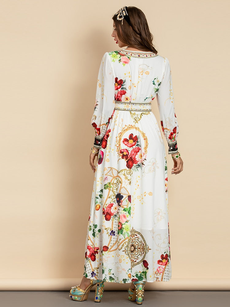 Designer Divine Floral Gown Threads & Bond