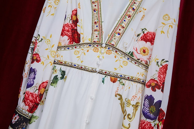Designer Divine Floral Gown Threads & Bond