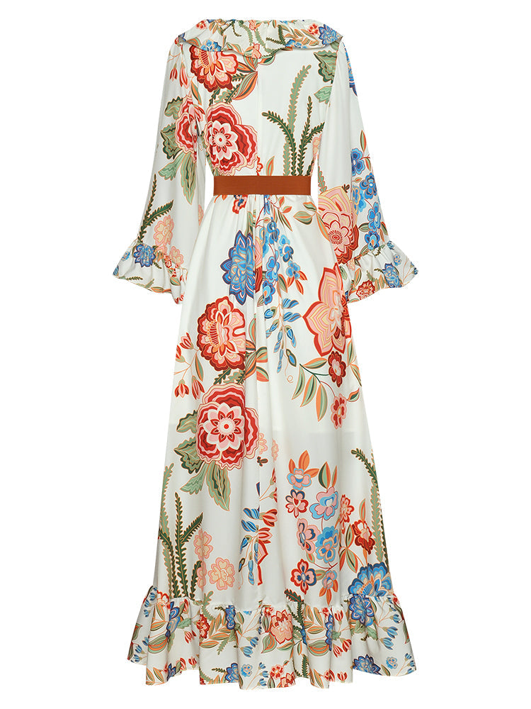 Mala Designer Ruffle Dress Threads & Bond
