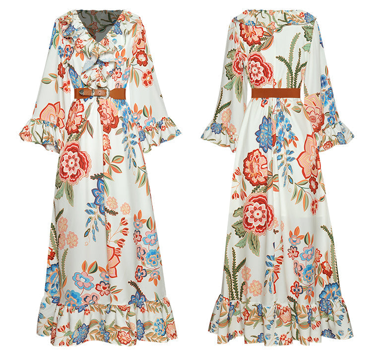 Mala Designer Ruffle Dress Threads & Bond