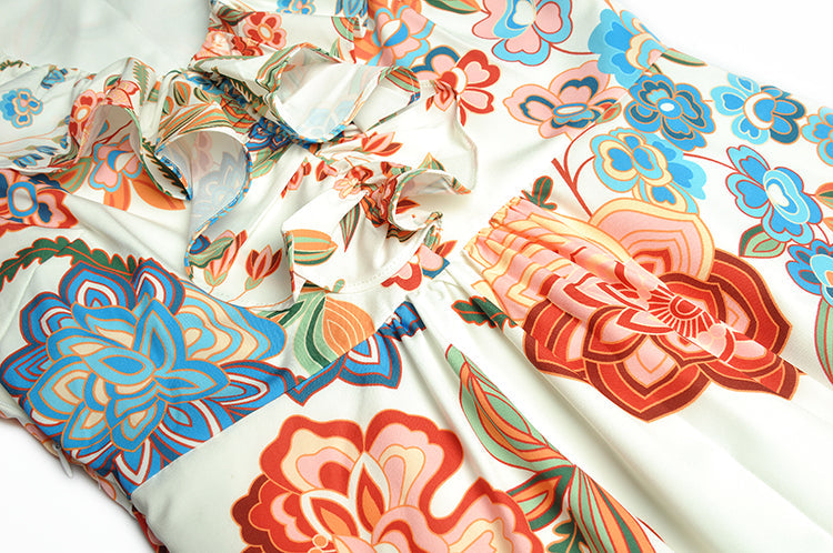 Mala Designer Ruffle Dress Threads & Bond