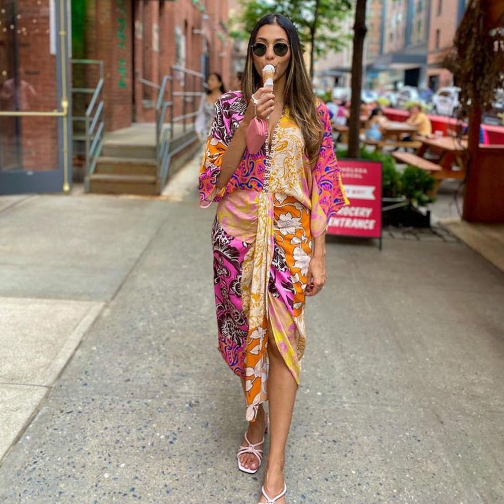 Chic Madam Kimono Dress Threads & Bond