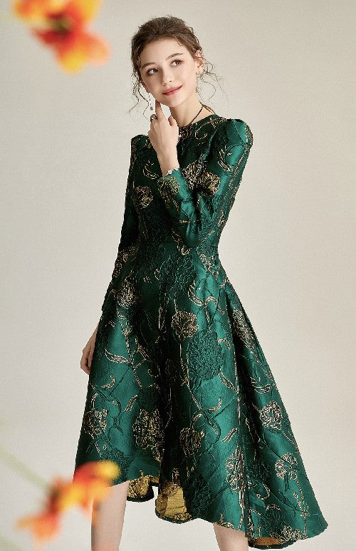 Designer Swan Jacquard Dress Threads & Bond