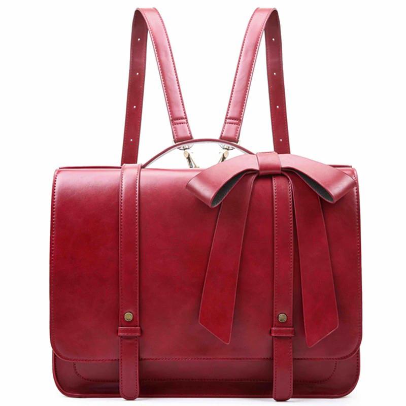 Vintage Bow-Kissed Satchel