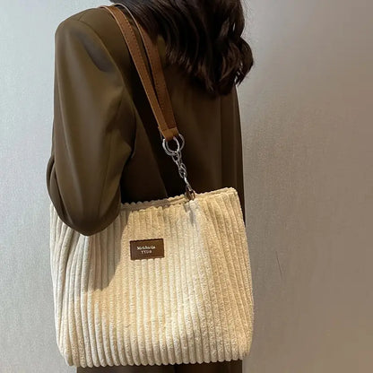 Valery | Corduroy Tote Bag