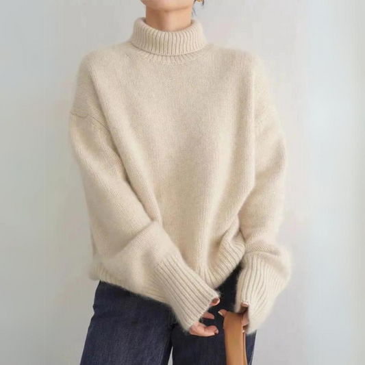 Lena | Comfortable, knitted, soft turtleneck sweater