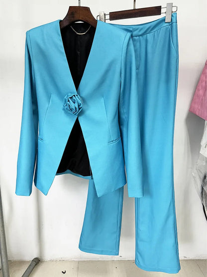 Aarushi Collarless Blazer & Pant Set