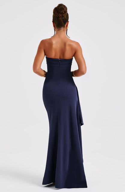 Zafira Maxi Dress - Navy