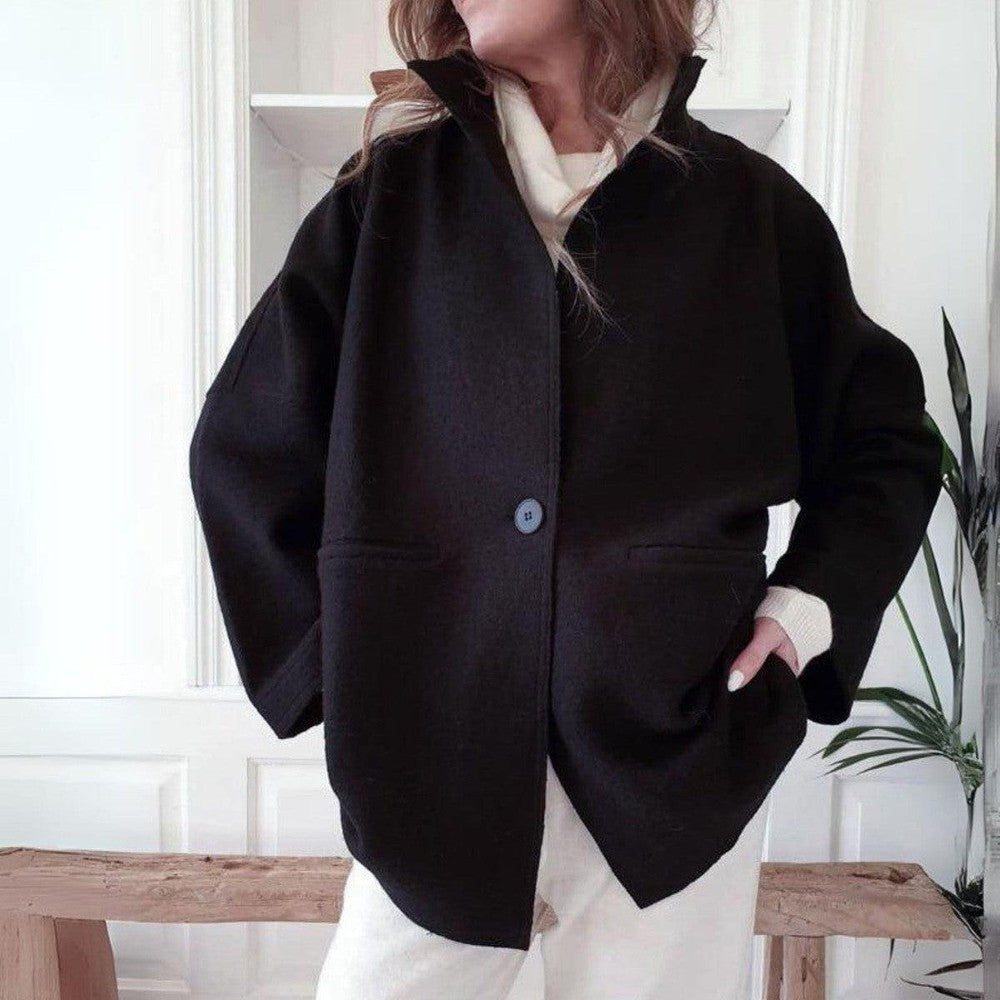 Sophie | Cool long plain cardigan with long sleeves