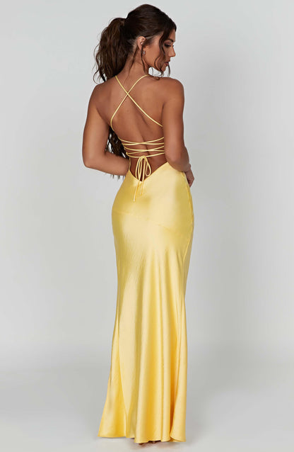 Isobel Maxi Dress - Lemon