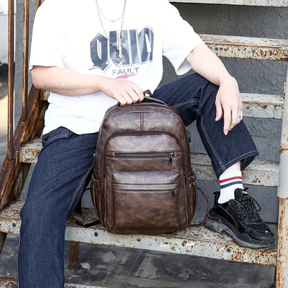 Oliver | Vintage Leather Backpack