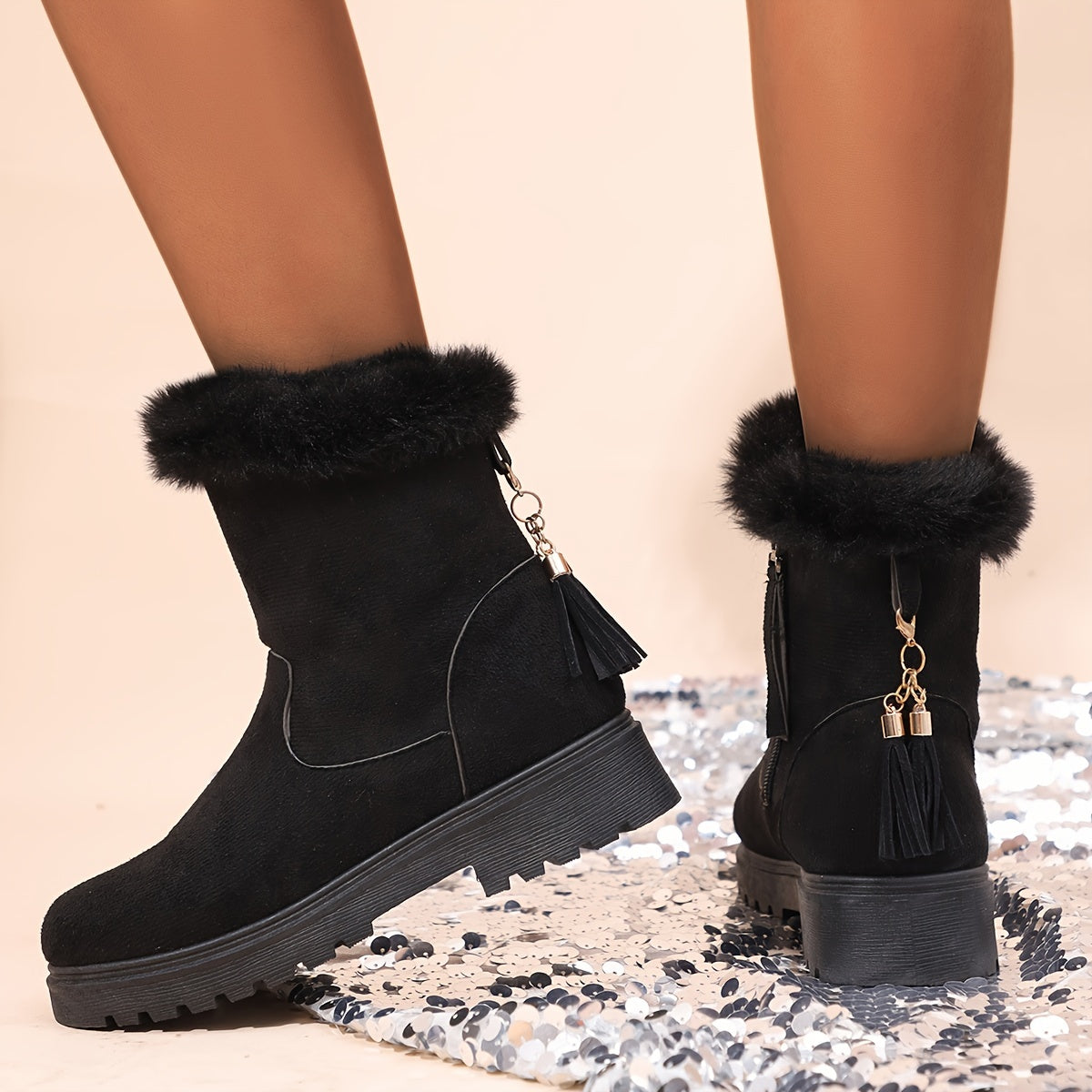 Zoe | Black Winter Boots