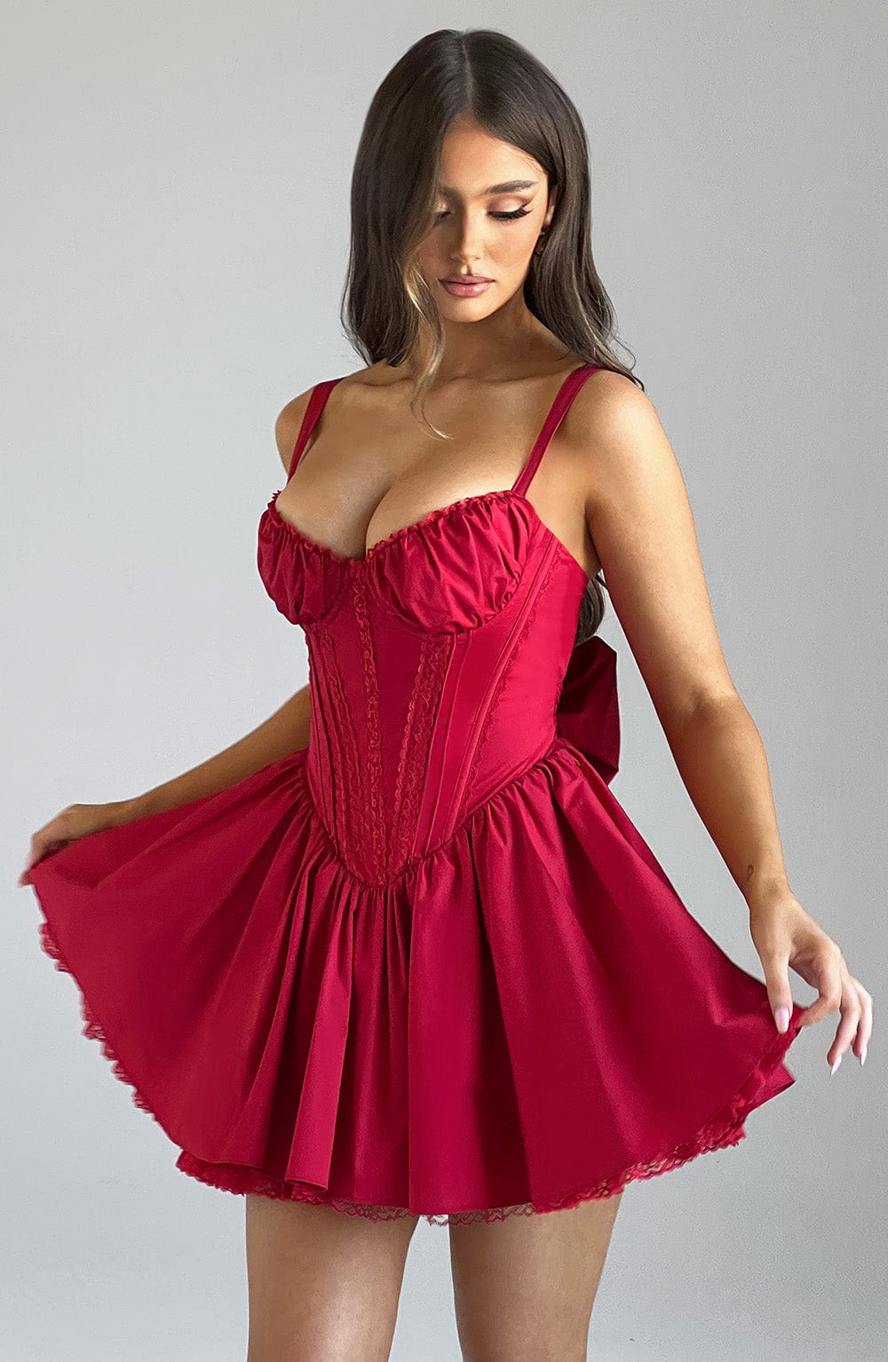 Josie Mini Dress - Red