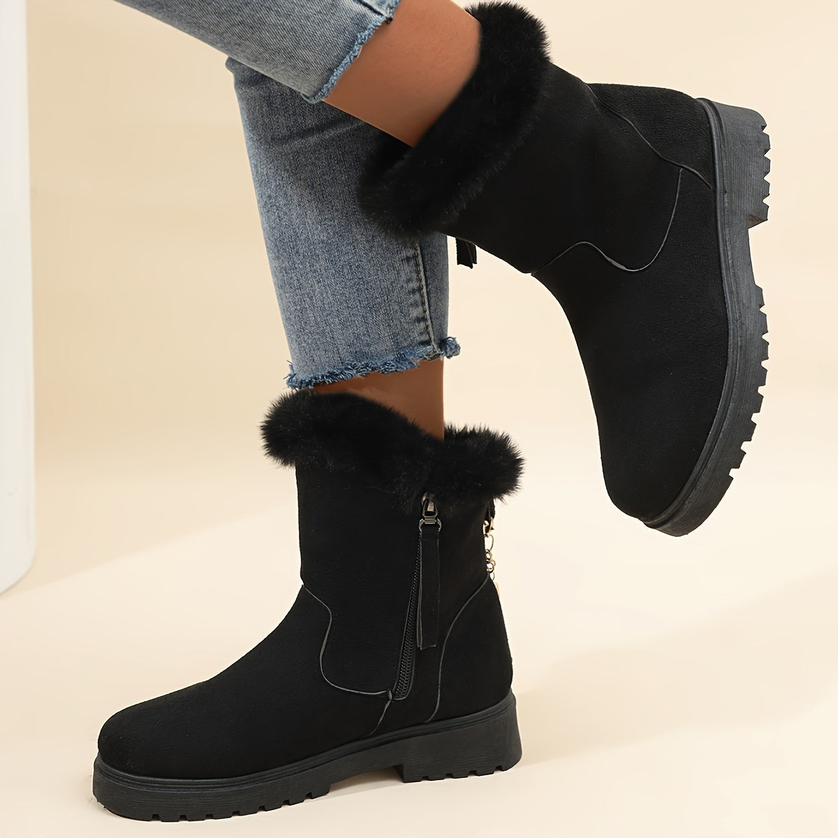 Zoe | Black Winter Boots