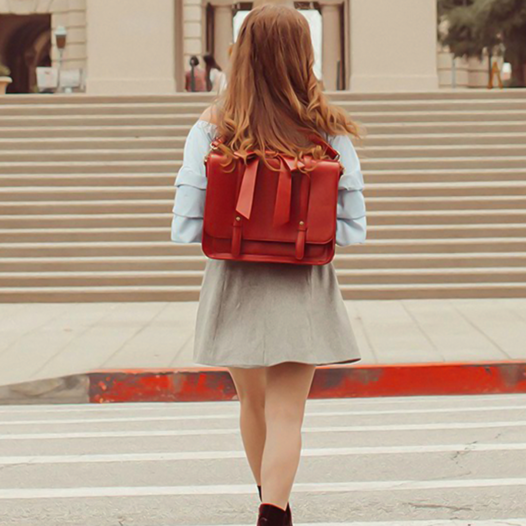 Vintage Bow-Kissed Satchel