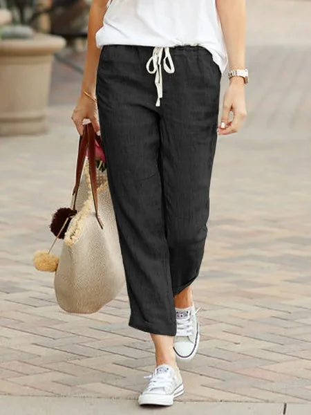 ALICE - COMFORTABLE LINEN TROUSERS