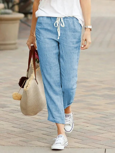 ALICE - COMFORTABLE LINEN TROUSERS