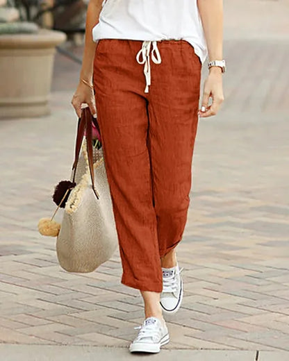 ALICE - COMFORTABLE LINEN TROUSERS