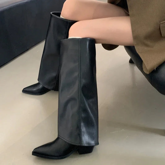 Annie | Retro Leather Leisure Boots