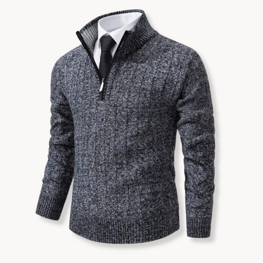 Rob | Knit Quarter Zip Sweater