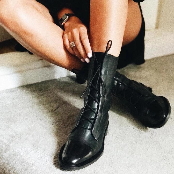 Isabella | Leather Heeled Boots