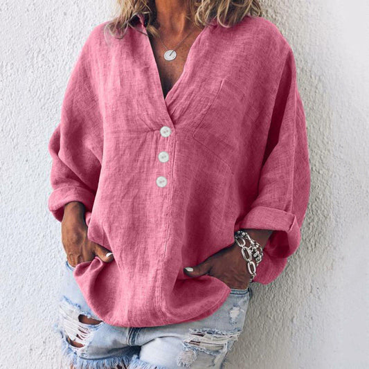 Kirsty | Stylish Cotton - Linen Pullover