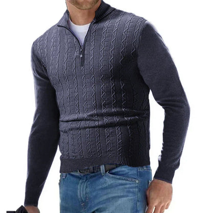 ETHAN - COMFORTABLE HALF-ZIP SWEATER