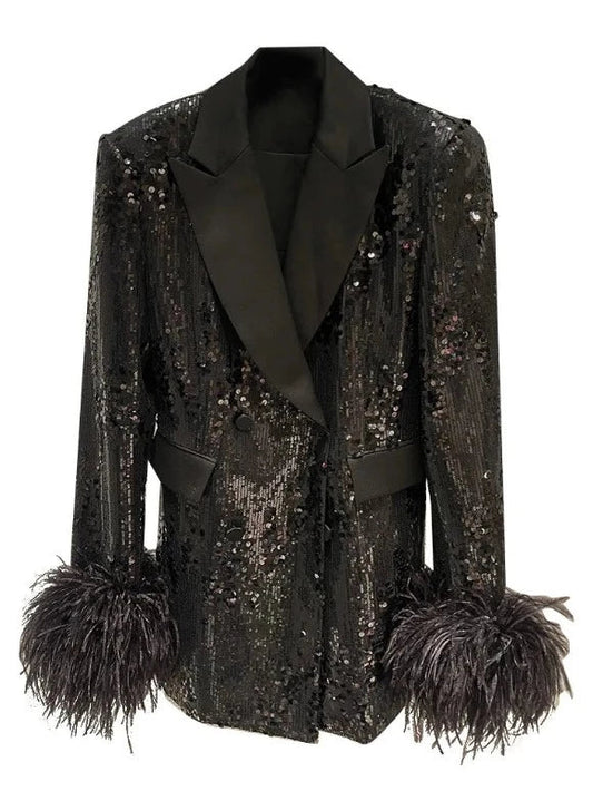 Gorgia Sequin Coat Threads & Bond