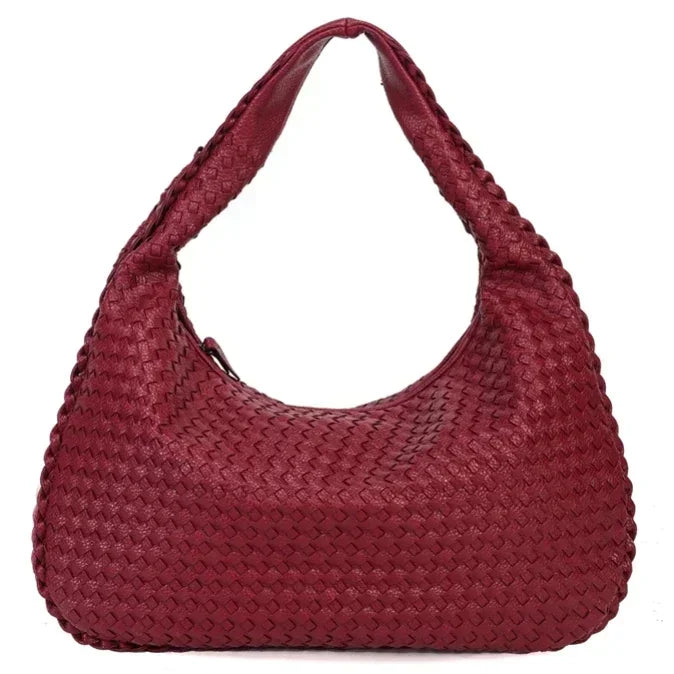 Woven Leather Hobo Bag - Grace’s Timeless Craftsmanship