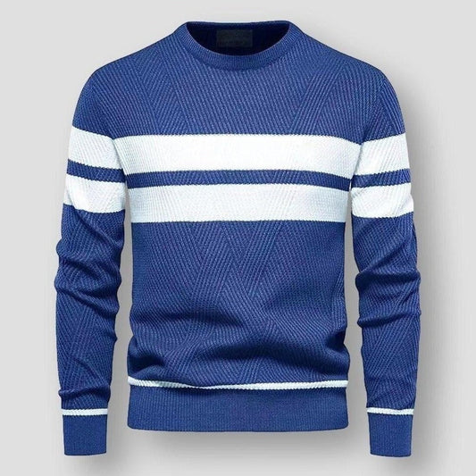 ALEX - STRIPED KNIT SWEATER