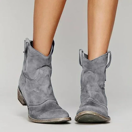 Janine | Vintage Cowboy Ankle Boots for Women