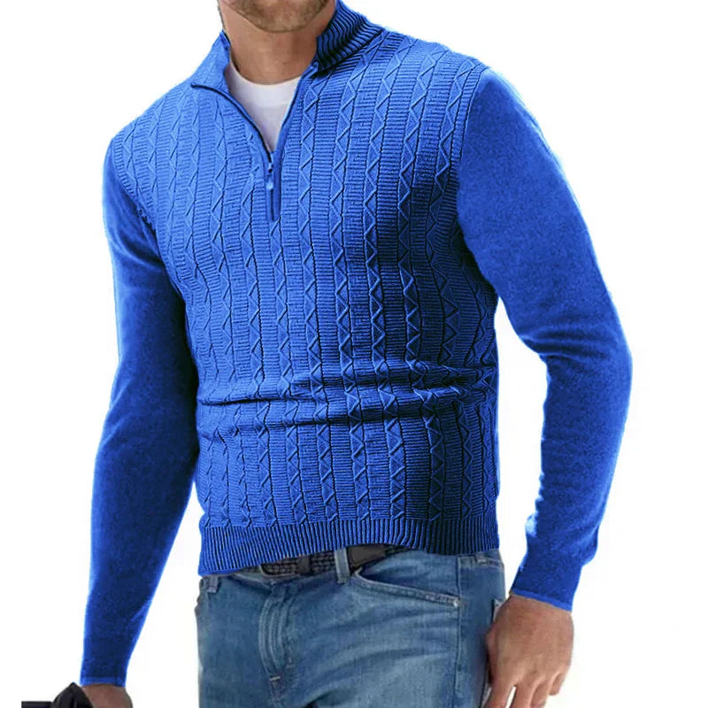 ETHAN - COMFORTABLE HALF-ZIP SWEATER