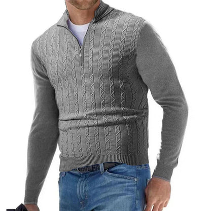 ETHAN - COMFORTABLE HALF-ZIP SWEATER