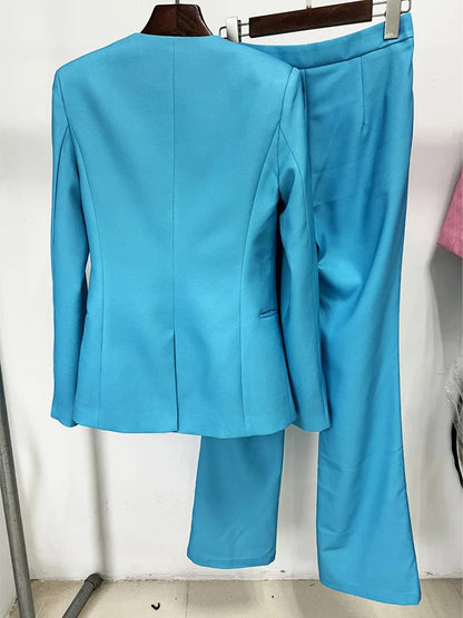 Aarushi Collarless Blazer & Pant Set